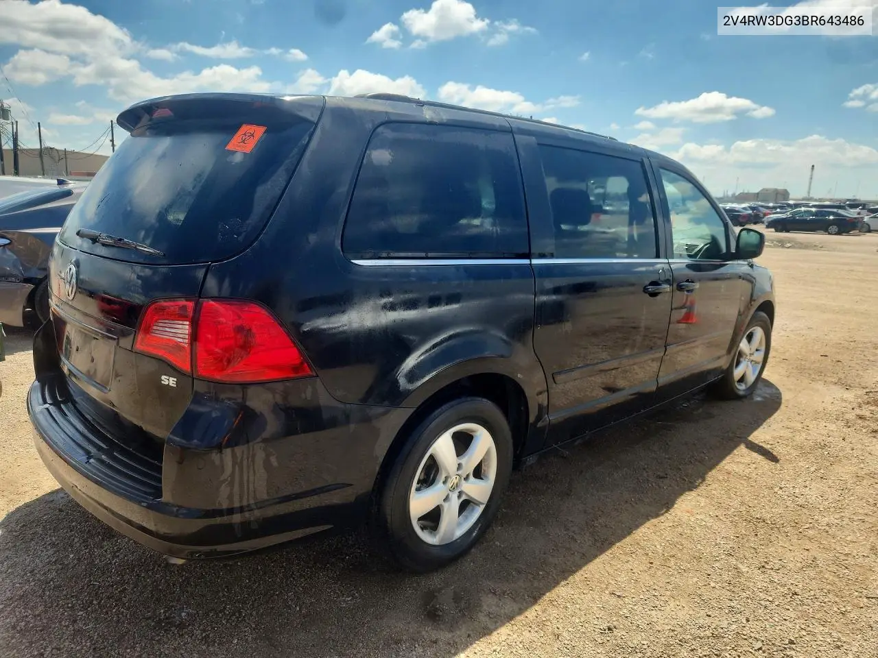 2011 Volkswagen Routan Se VIN: 2V4RW3DG3BR643486 Lot: 52817246