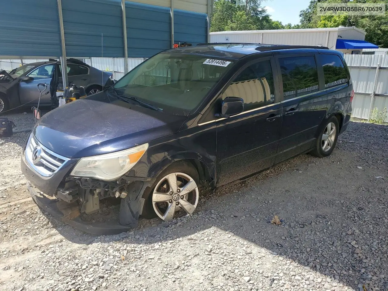 2011 Volkswagen Routan Se VIN: 2V4RW3DG5BR670639 Lot: 53914496