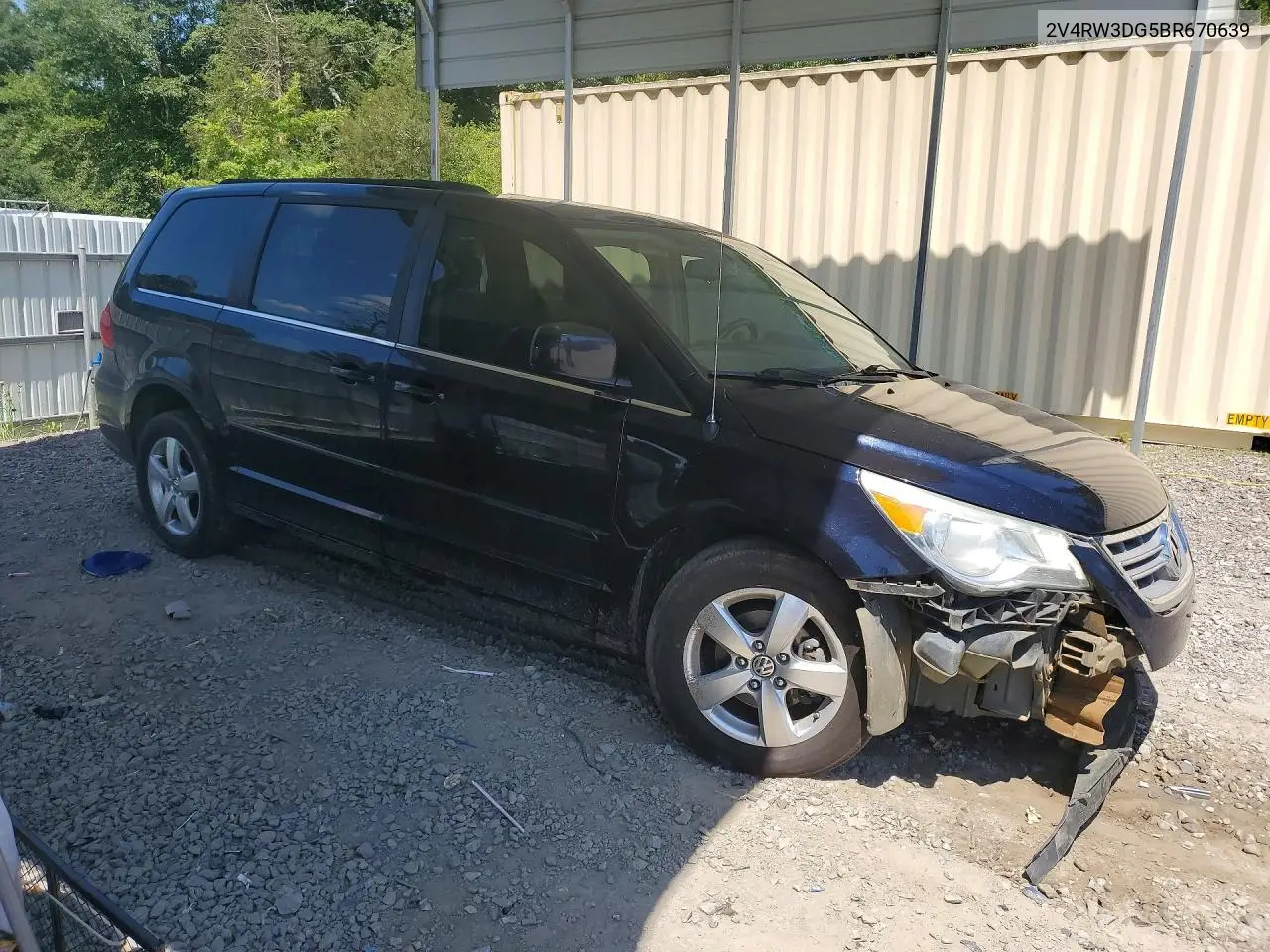 2011 Volkswagen Routan Se VIN: 2V4RW3DG5BR670639 Lot: 53914496