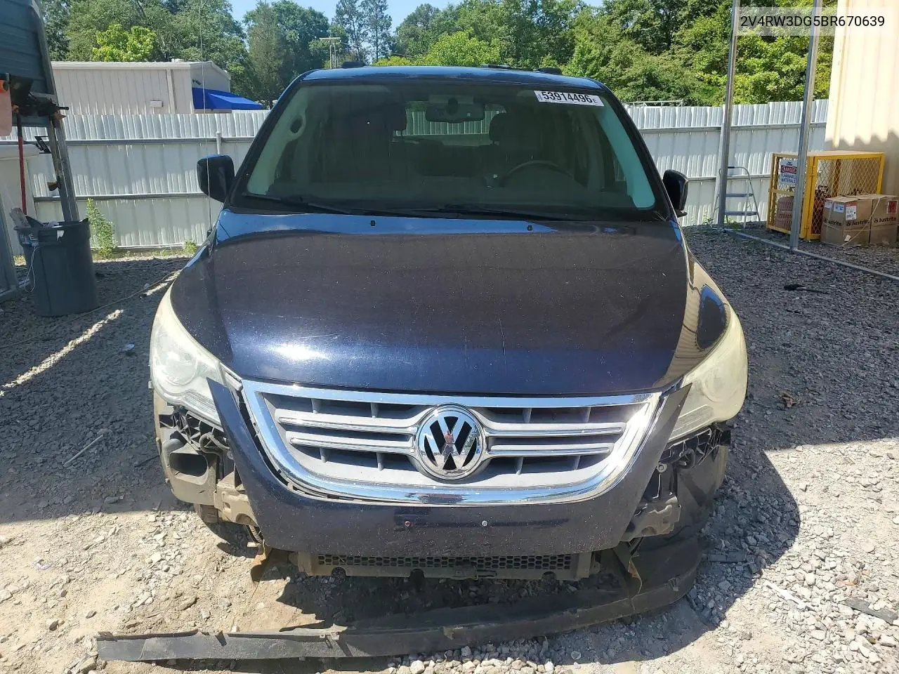 2011 Volkswagen Routan Se VIN: 2V4RW3DG5BR670639 Lot: 53914496