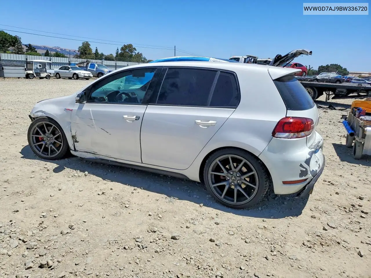 2011 Volkswagen Gti VIN: WVWGD7AJ9BW336720 Lot: 55635466