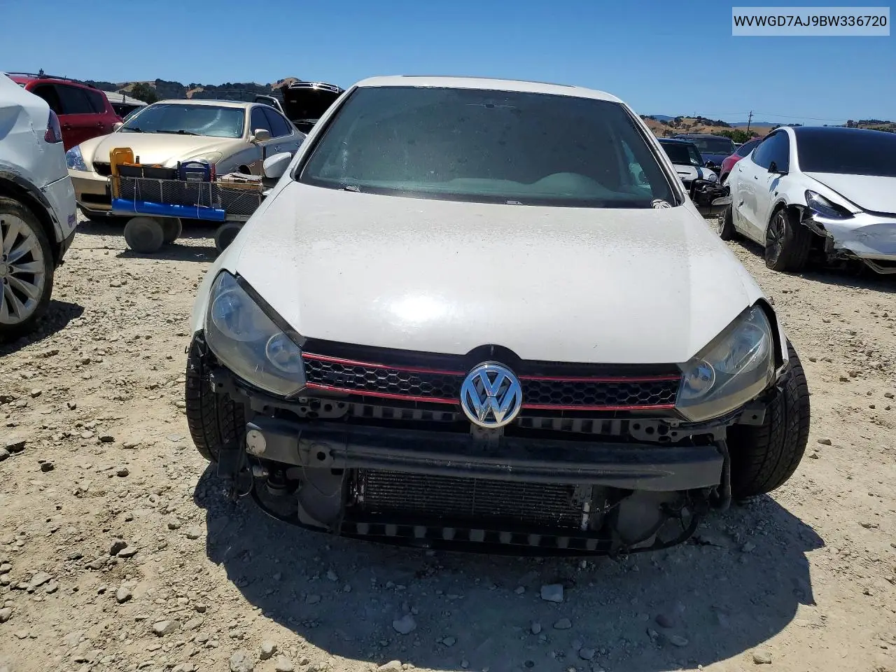 2011 Volkswagen Gti VIN: WVWGD7AJ9BW336720 Lot: 55635466