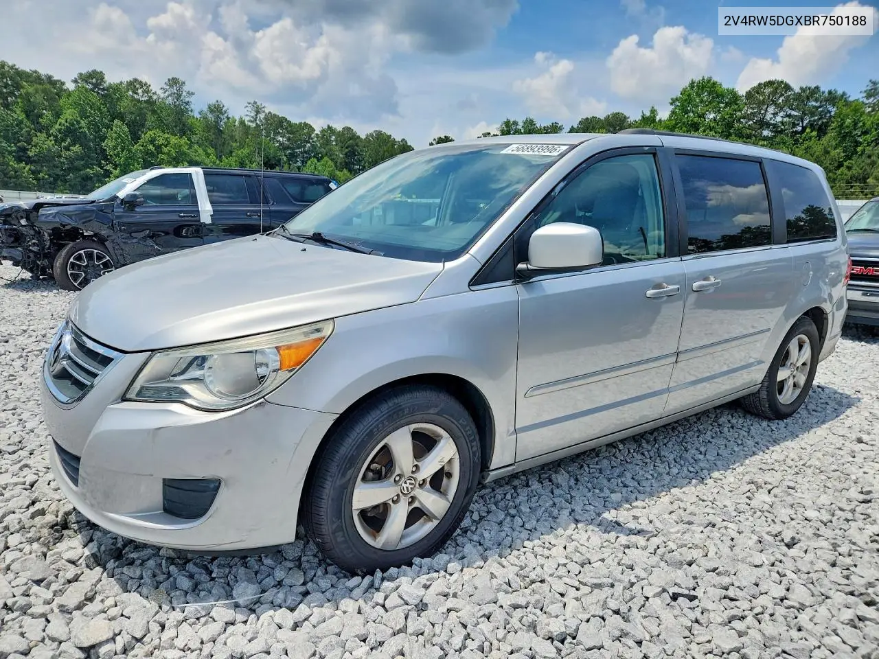 2011 Volkswagen Routan Sel VIN: 2V4RW5DGXBR750188 Lot: 56893996