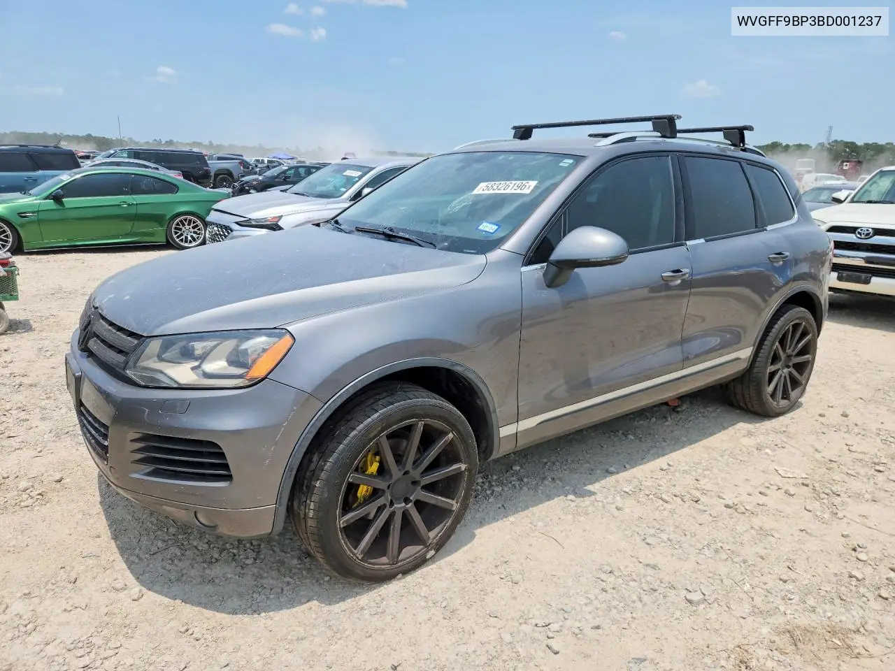 2011 Volkswagen Touareg V6 VIN: WVGFF9BP3BD001237 Lot: 58326196