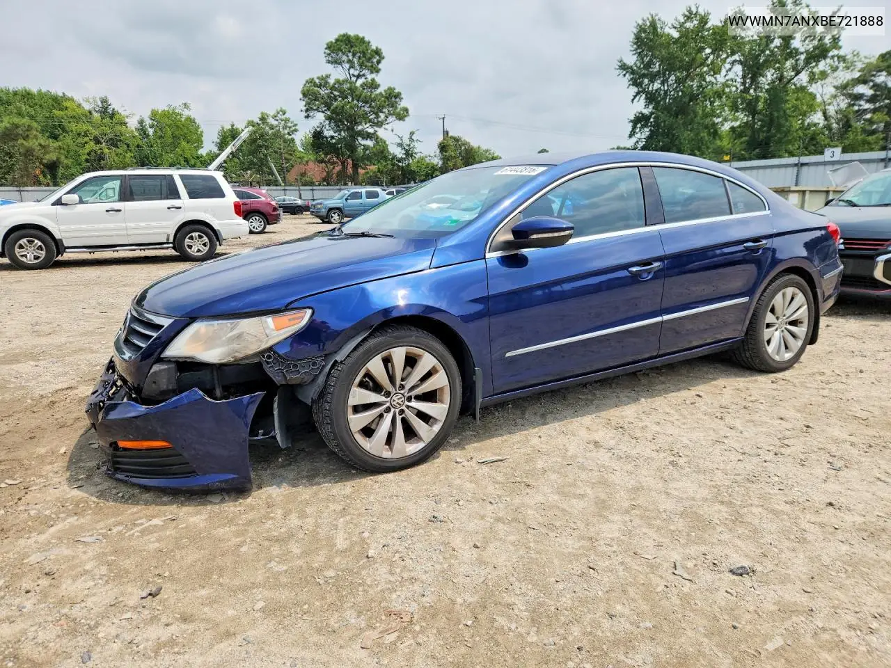 2011 Volkswagen Cc Sport VIN: WVWMN7ANXBE721888 Lot: 61443816