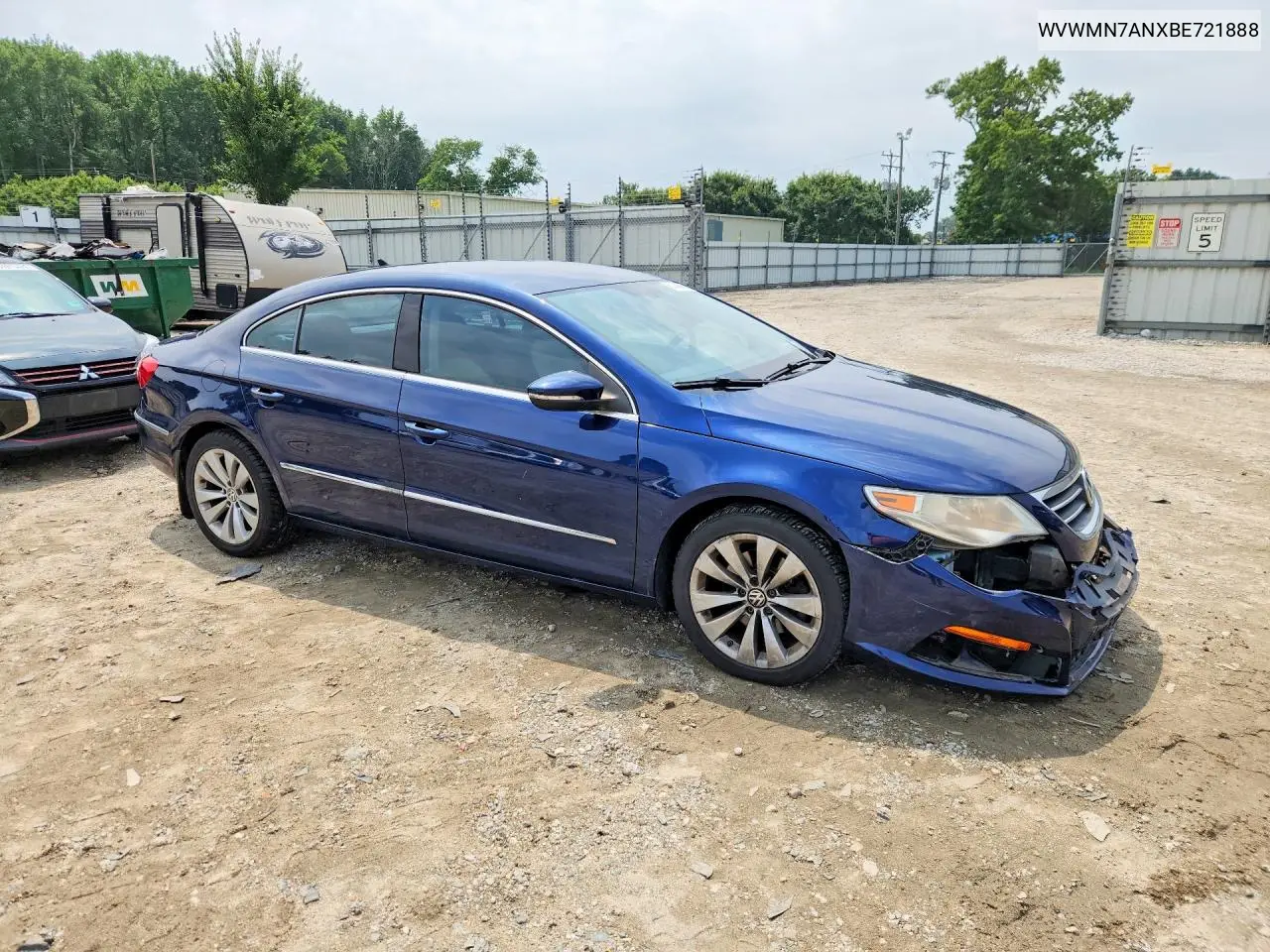 2011 Volkswagen Cc Sport VIN: WVWMN7ANXBE721888 Lot: 61443816