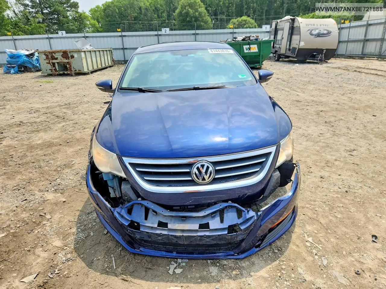 2011 Volkswagen Cc Sport VIN: WVWMN7ANXBE721888 Lot: 61443816