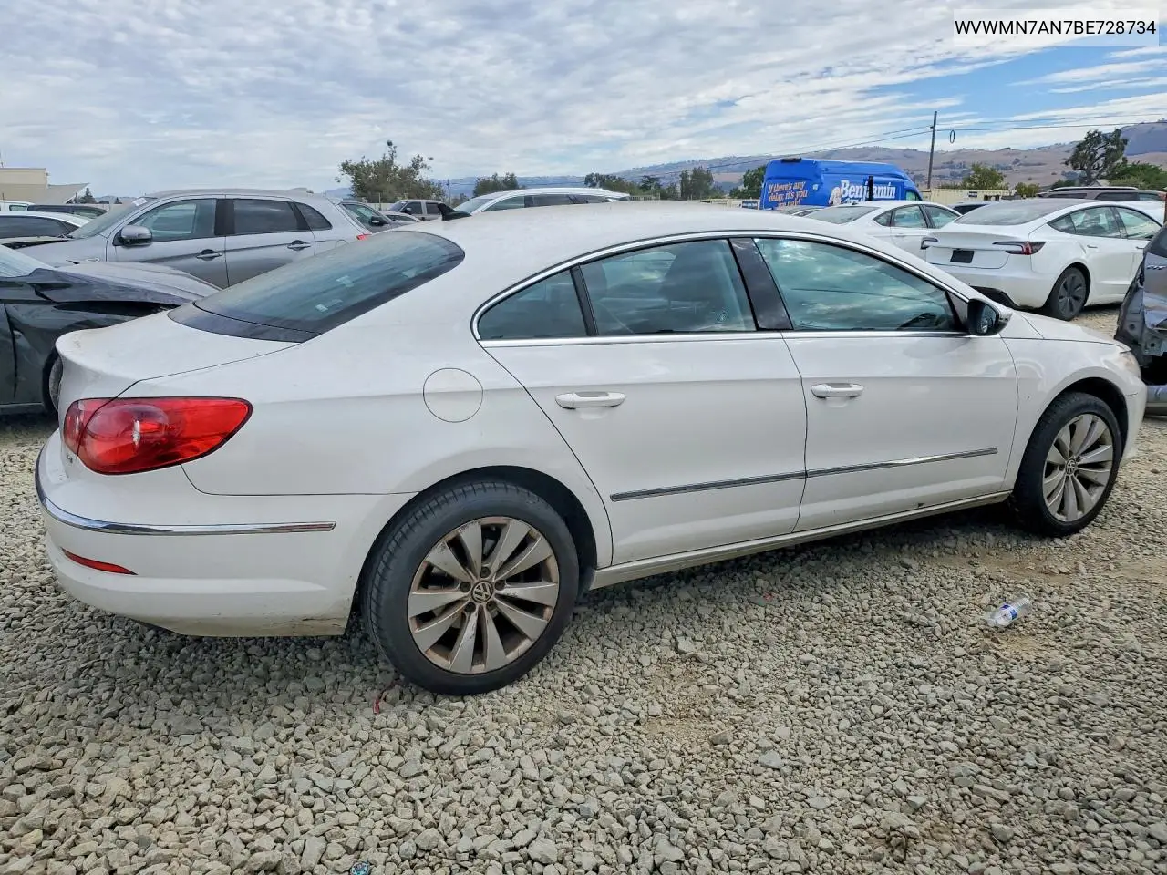 2011 Volkswagen Cc Sport VIN: WVWMN7AN7BE728734 Lot: 61550096