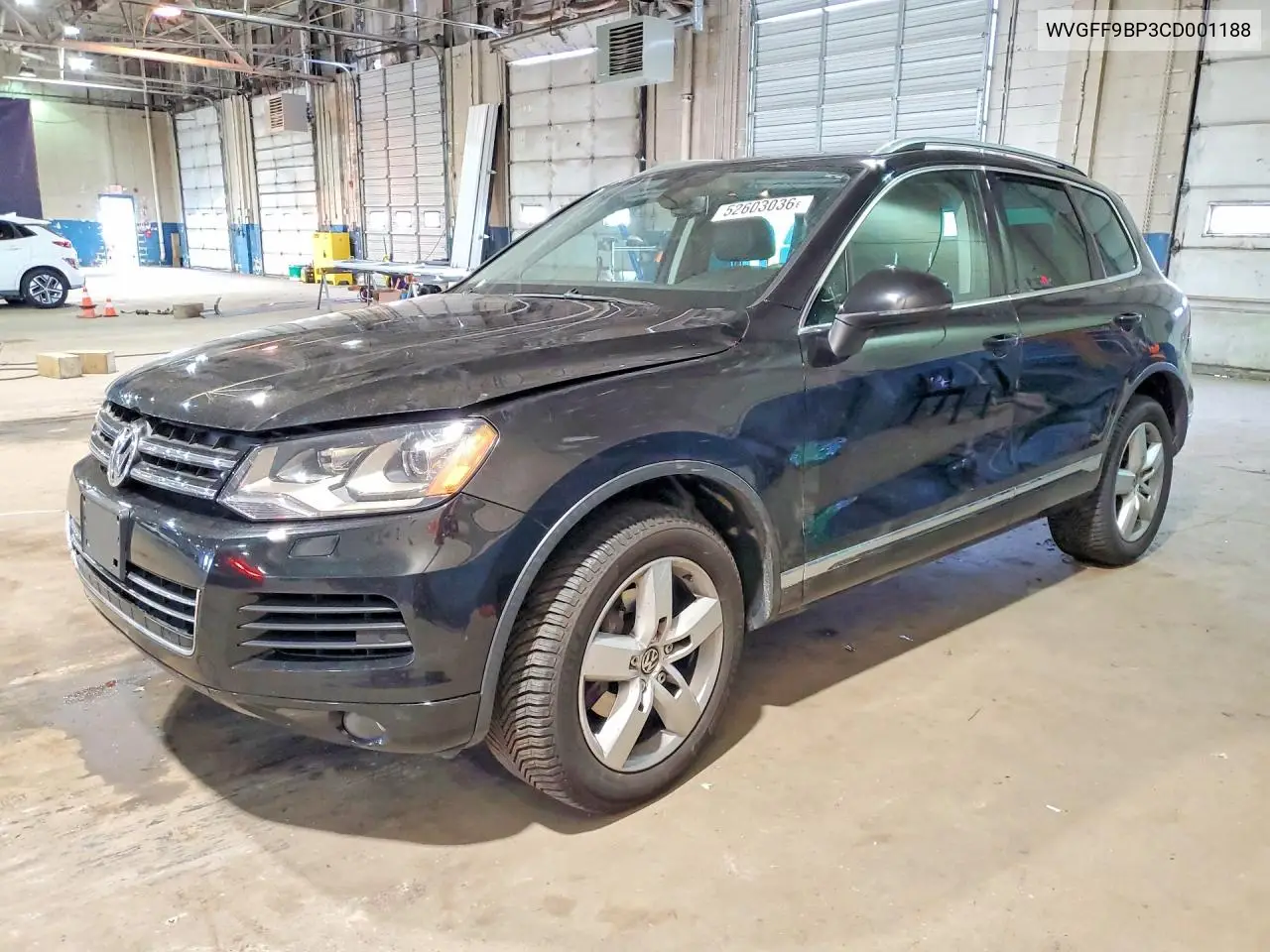2012 Volkswagen Touareg V6 VIN: WVGFF9BP3CD001188 Lot: 52603036