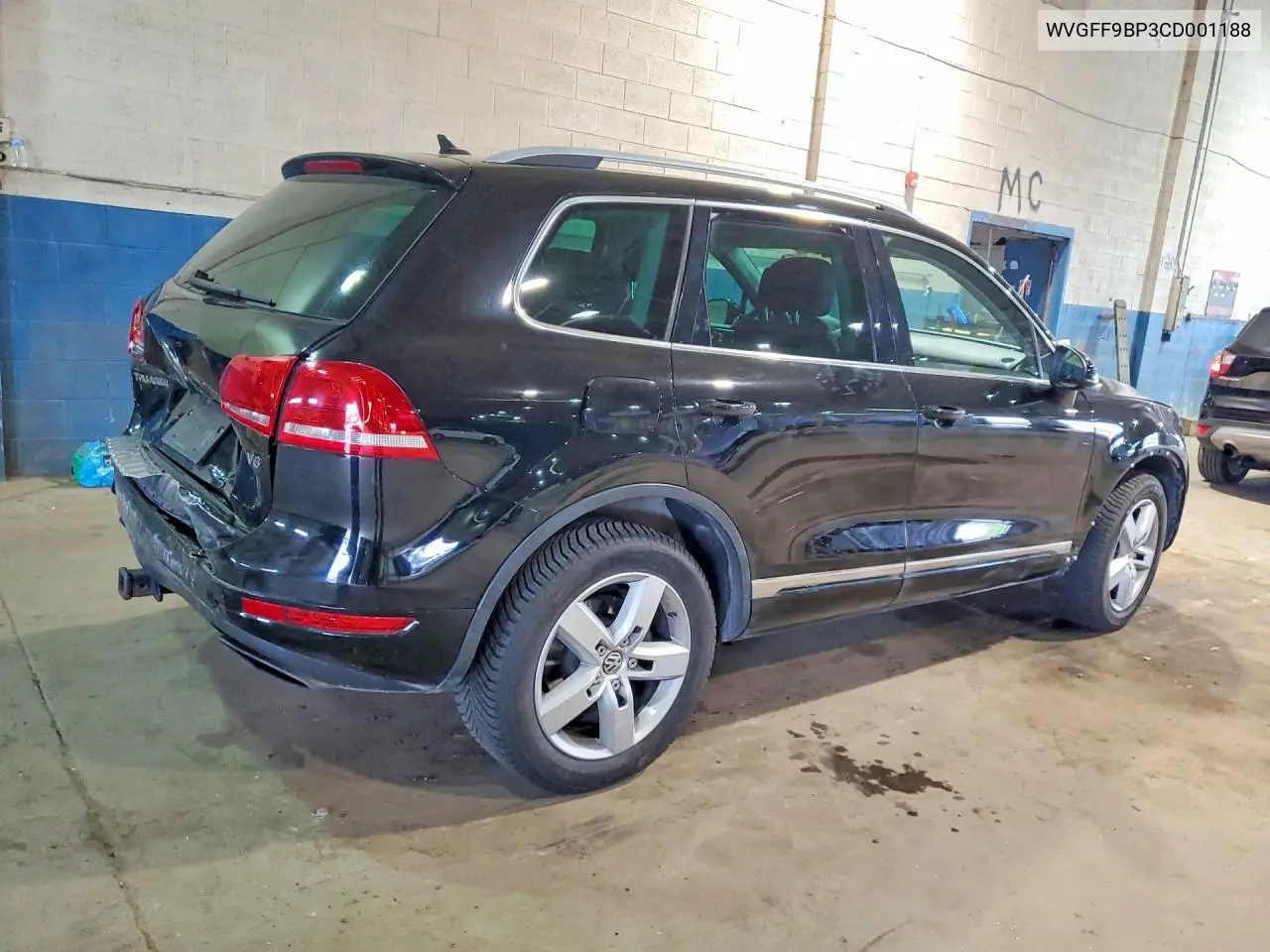 2012 Volkswagen Touareg V6 VIN: WVGFF9BP3CD001188 Lot: 52603036