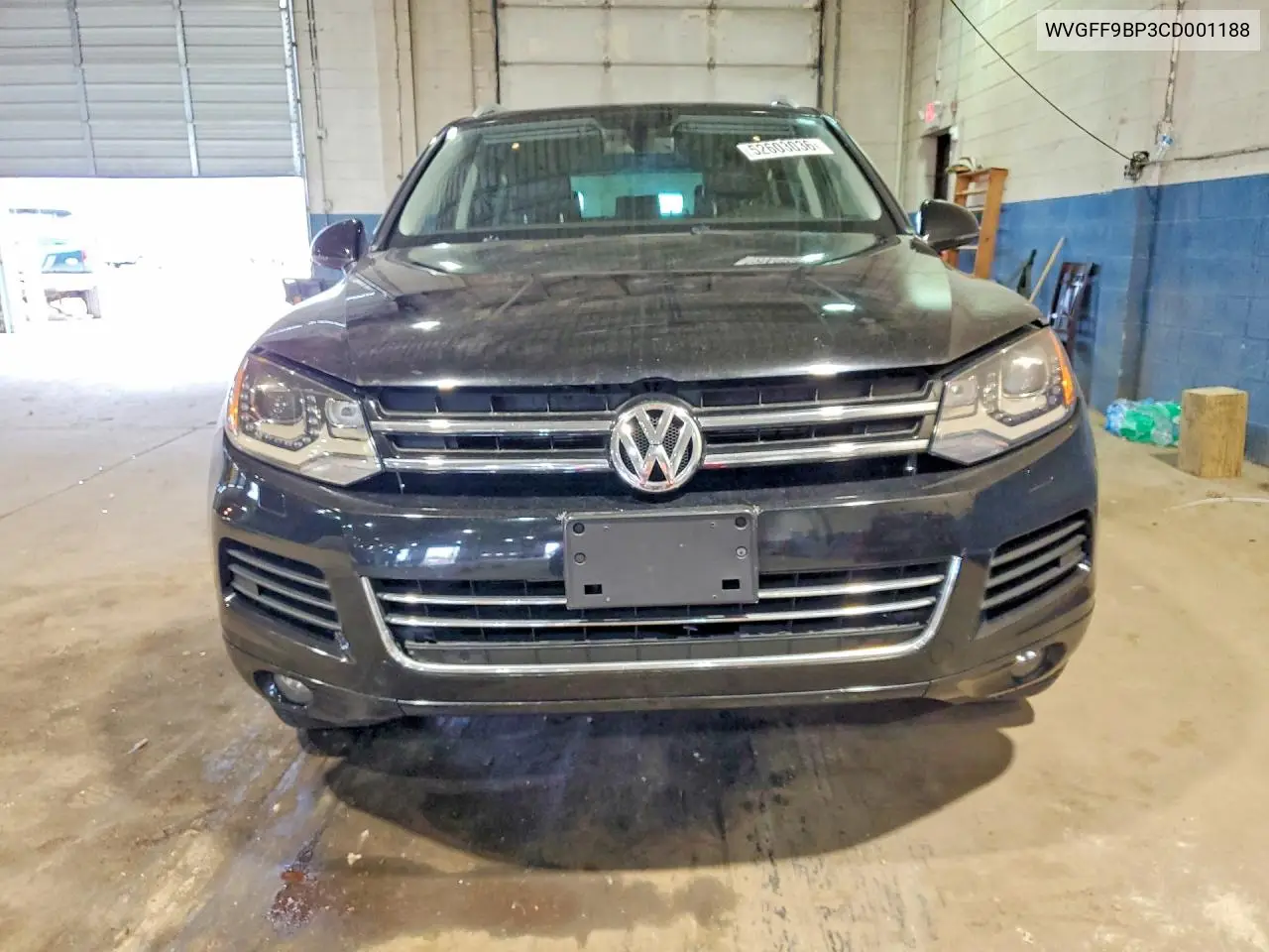 2012 Volkswagen Touareg V6 VIN: WVGFF9BP3CD001188 Lot: 52603036