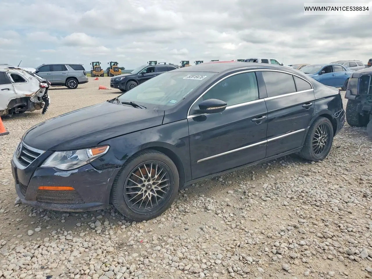 2012 Volkswagen Cc Sport VIN: WVWMN7AN1CE538834 Lot: 52818476