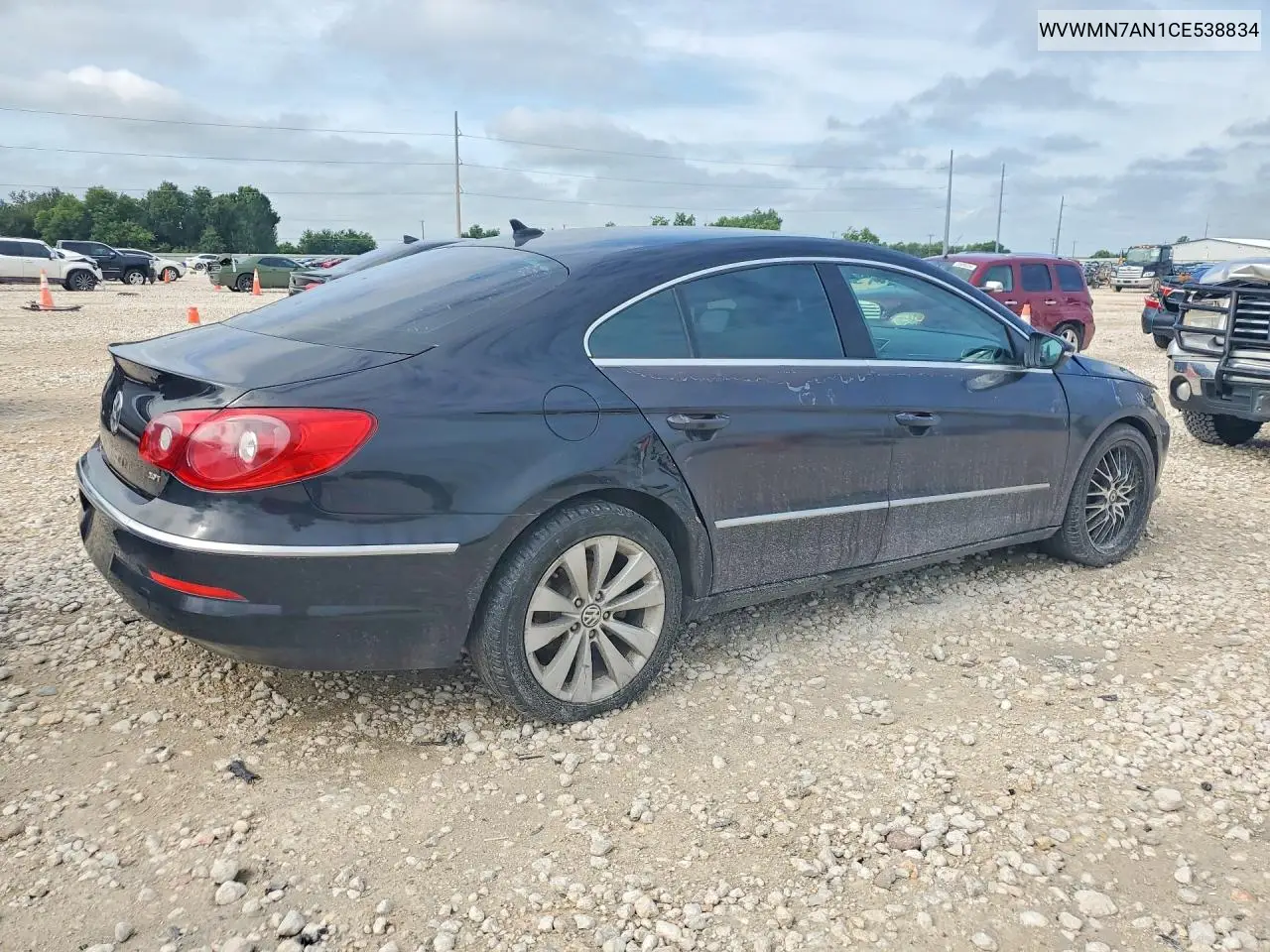 2012 Volkswagen Cc Sport VIN: WVWMN7AN1CE538834 Lot: 52818476