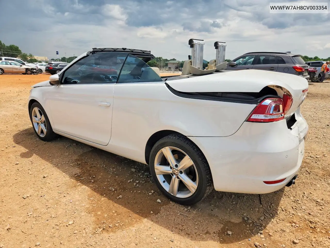 2012 Volkswagen Eos Lux VIN: WVWFW7AH8CV003354 Lot: 54017956