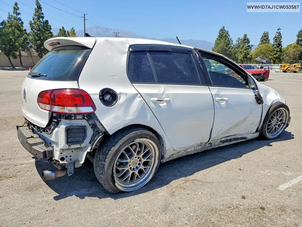 2012 Volkswagen Gti VIN: WVWHD7AJ1CW053587 Lot: 55641586