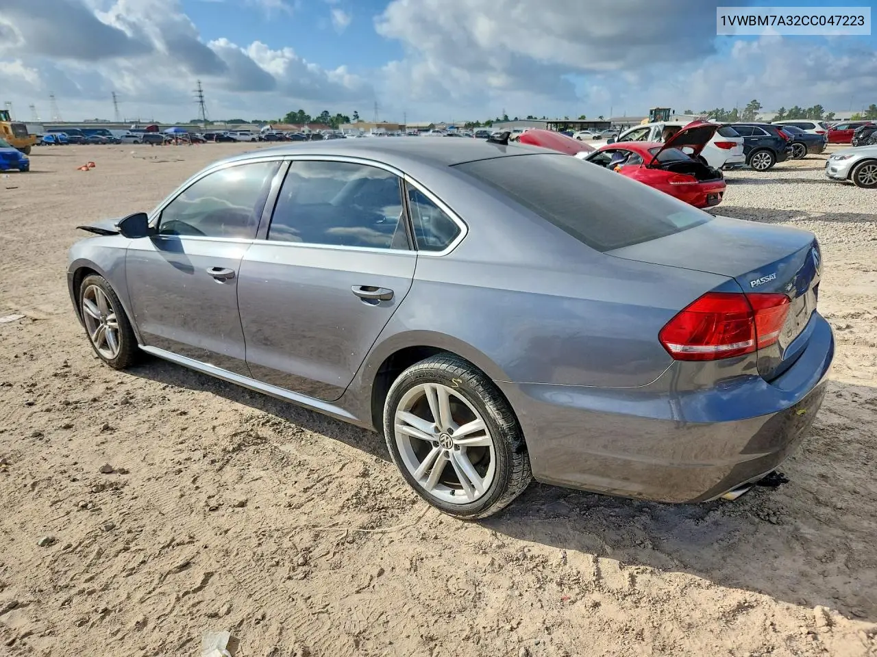 2012 Volkswagen Passat Se VIN: 1VWBM7A32CC047223 Lot: 56723186