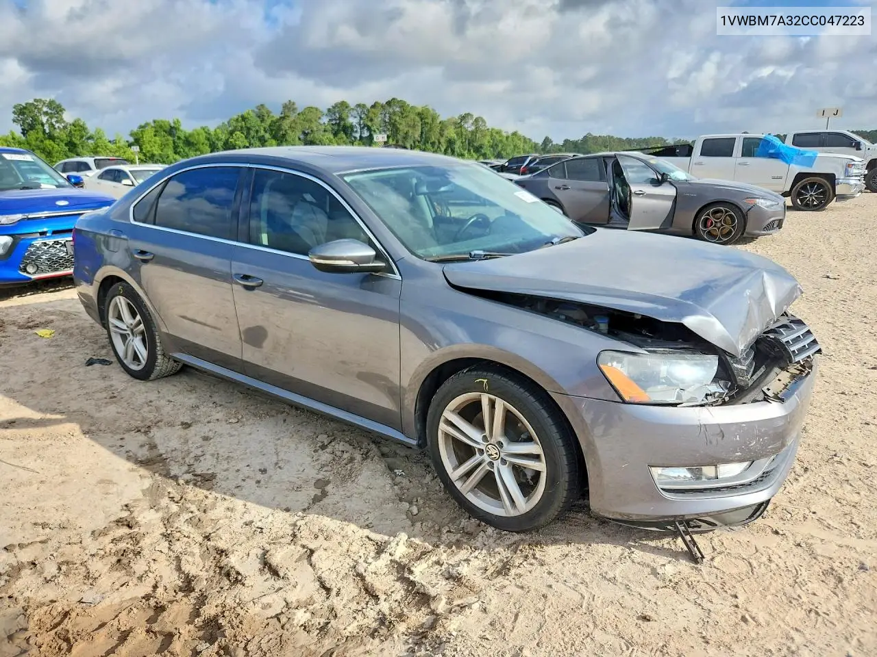 2012 Volkswagen Passat Se VIN: 1VWBM7A32CC047223 Lot: 56723186
