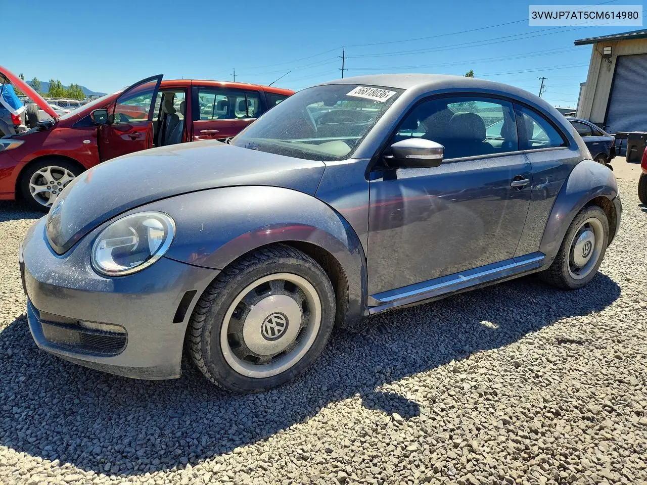 2012 Volkswagen Beetle VIN: 3VWJP7AT5CM614980 Lot: 56818036