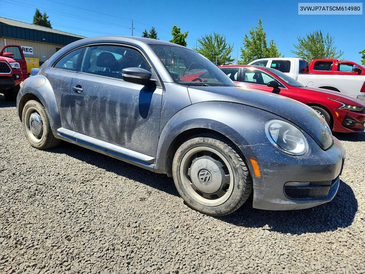 2012 Volkswagen Beetle VIN: 3VWJP7AT5CM614980 Lot: 56818036