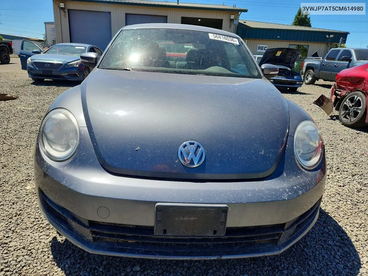 2012 Volkswagen Beetle VIN: 3VWJP7AT5CM614980 Lot: 56818036