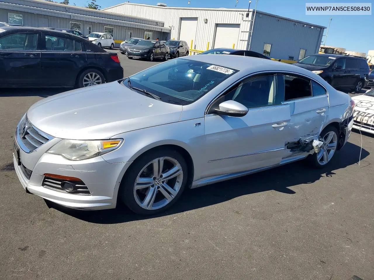 2012 Volkswagen Cc Sport VIN: WVWNP7AN5CE508430 Lot: 56821776