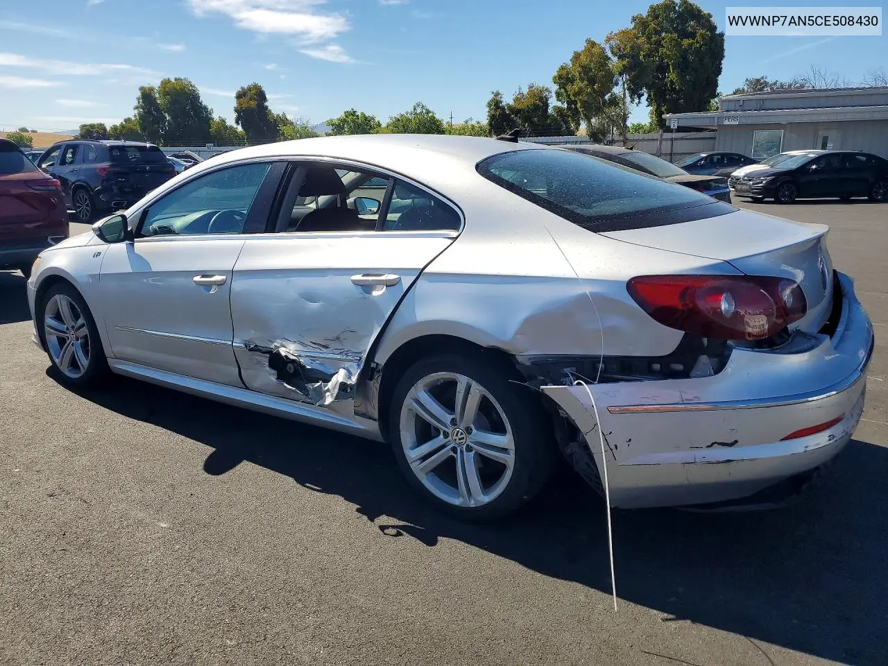2012 Volkswagen Cc Sport VIN: WVWNP7AN5CE508430 Lot: 56821776