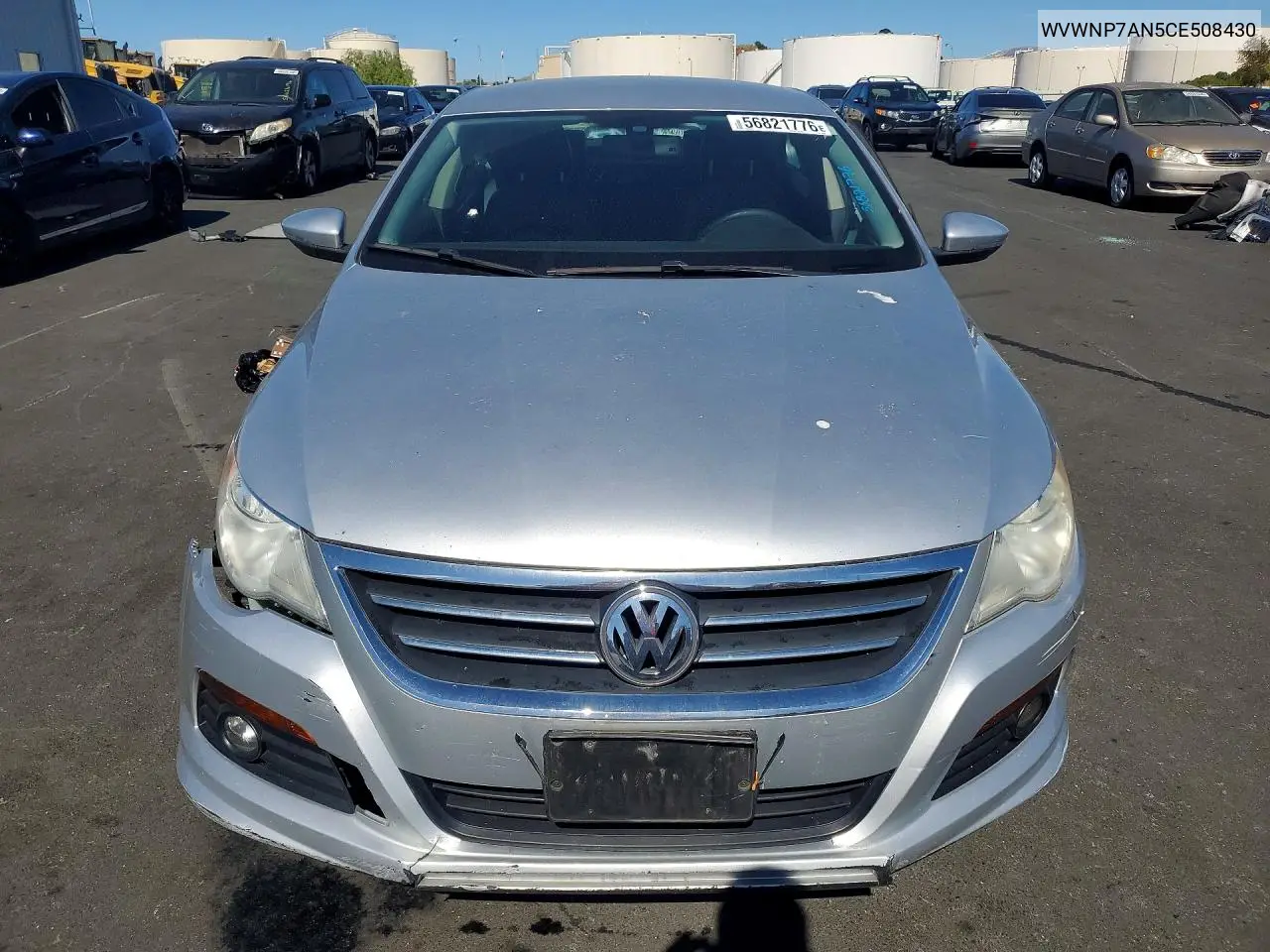 2012 Volkswagen Cc Sport VIN: WVWNP7AN5CE508430 Lot: 56821776