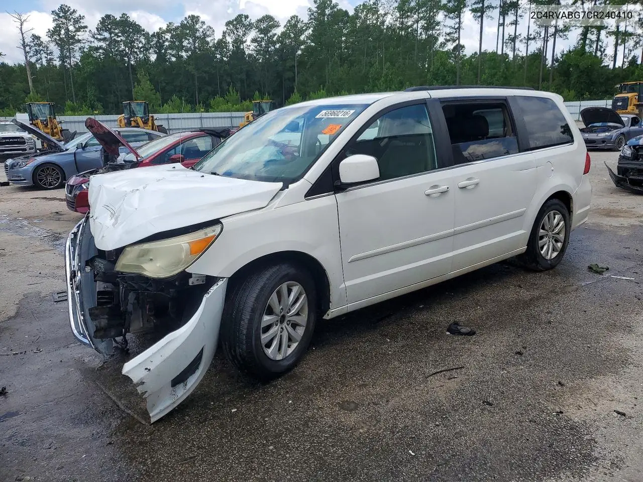 2012 Volkswagen Routan Se VIN: 2C4RVABG7CR240410 Lot: 56960216
