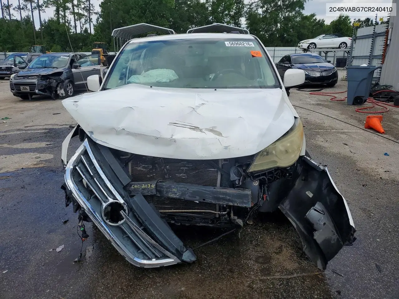 2012 Volkswagen Routan Se VIN: 2C4RVABG7CR240410 Lot: 56960216