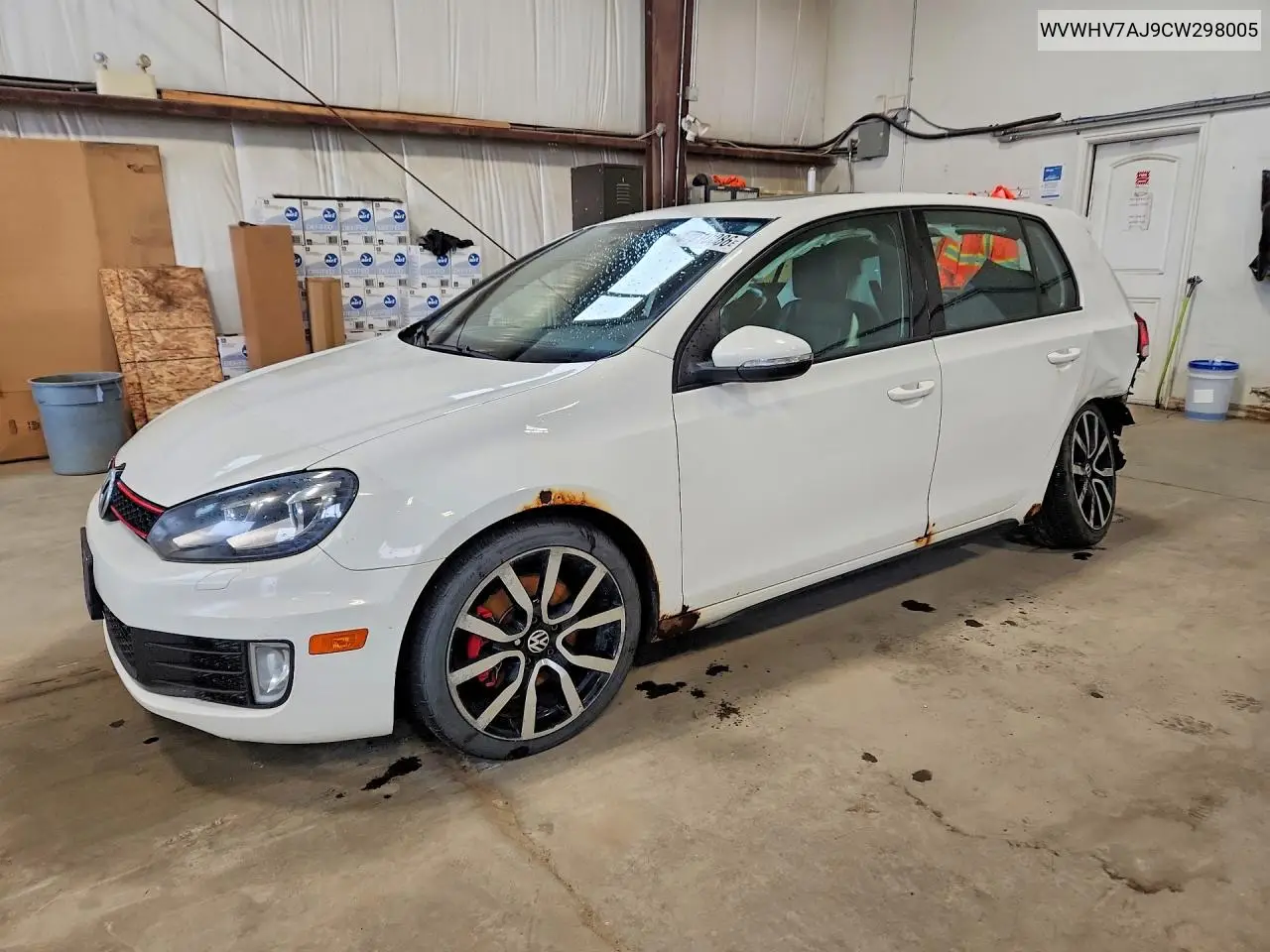 2012 Volkswagen Gti VIN: WVWHV7AJ9CW298005 Lot: 57210086