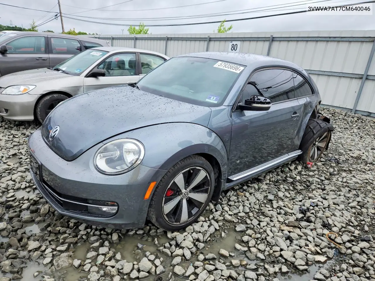 2012 Volkswagen Beetle Turbo VIN: 3VWVA7AT7CM640046 Lot: 57935696