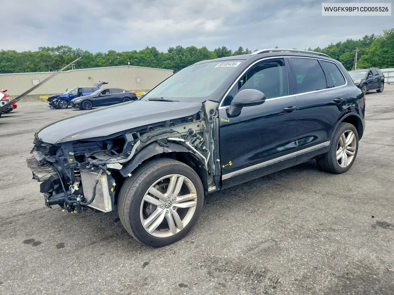 2012 Volkswagen Touareg V6 Tdi VIN: WVGFK9BP1CD005526 Lot: 58185436
