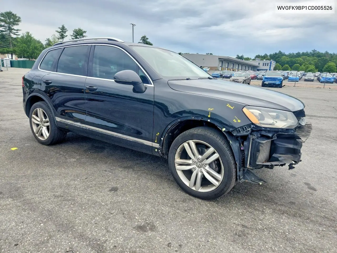 2012 Volkswagen Touareg V6 Tdi VIN: WVGFK9BP1CD005526 Lot: 58185436