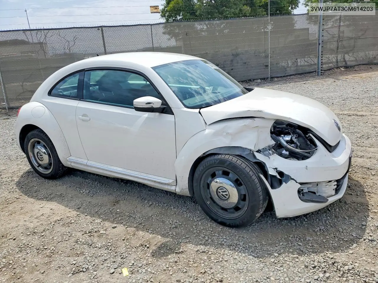 2012 Volkswagen Beetle VIN: 3VWJP7AT3CM614203 Lot: 58461106
