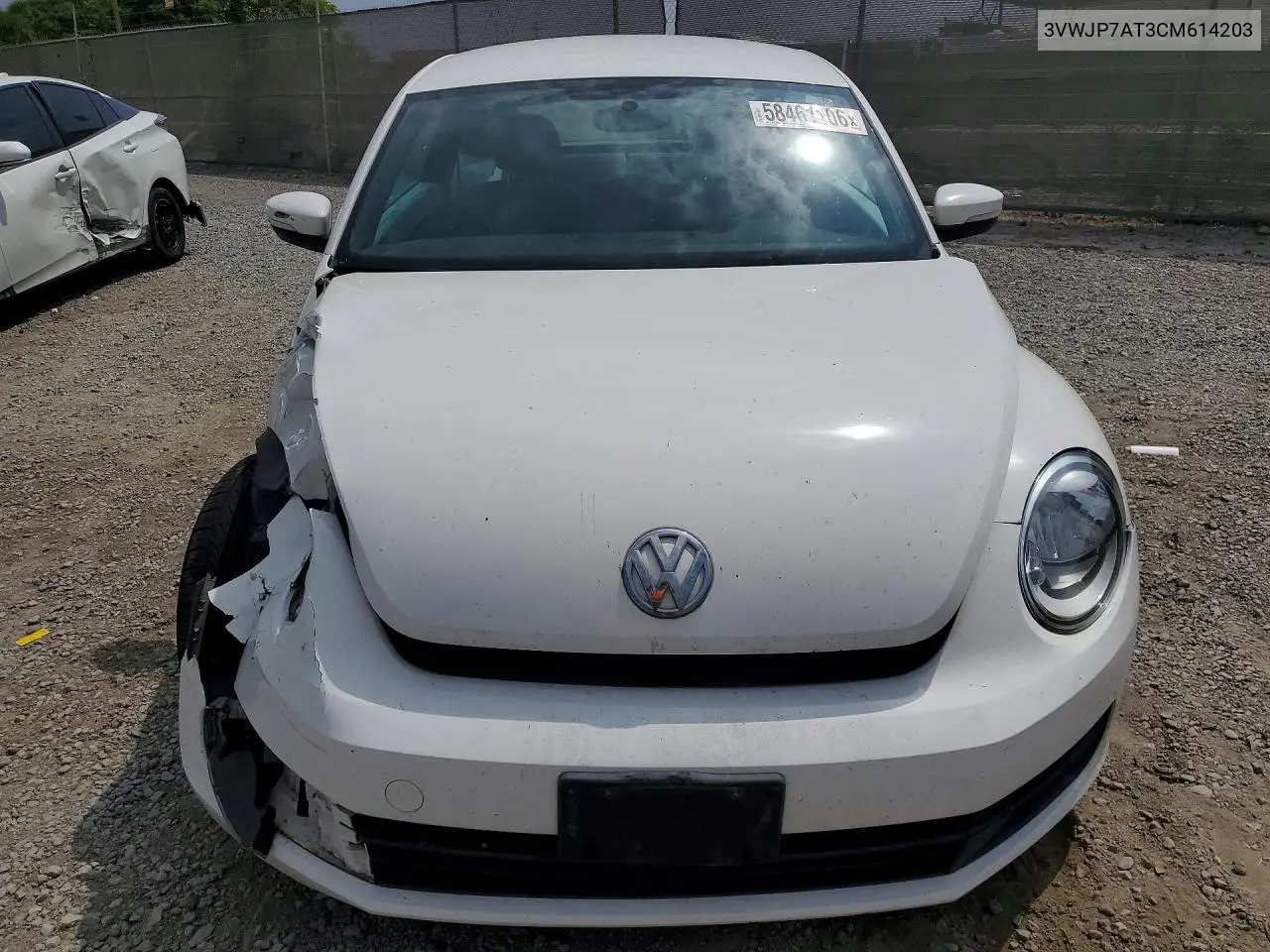 2012 Volkswagen Beetle VIN: 3VWJP7AT3CM614203 Lot: 58461106