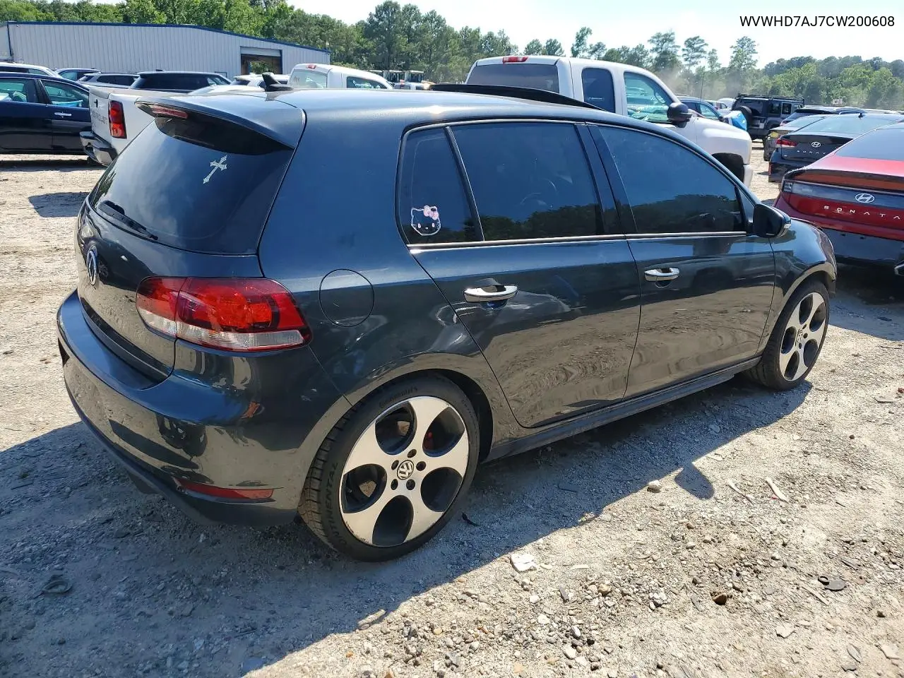 2012 Volkswagen Gti VIN: WVWHD7AJ7CW200608 Lot: 58516636