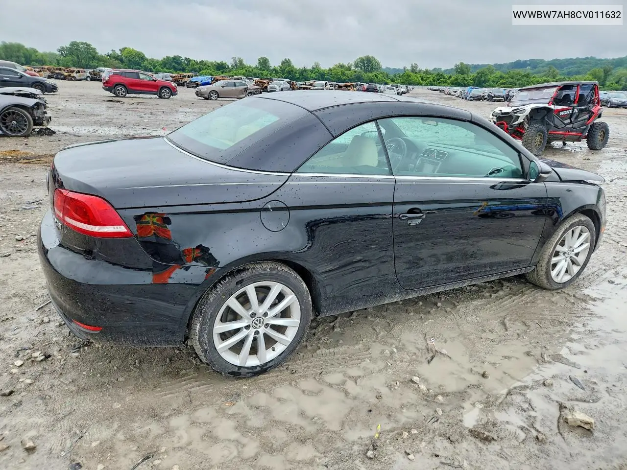 2012 Volkswagen Eos Komfort VIN: WVWBW7AH8CV011632 Lot: 58639276