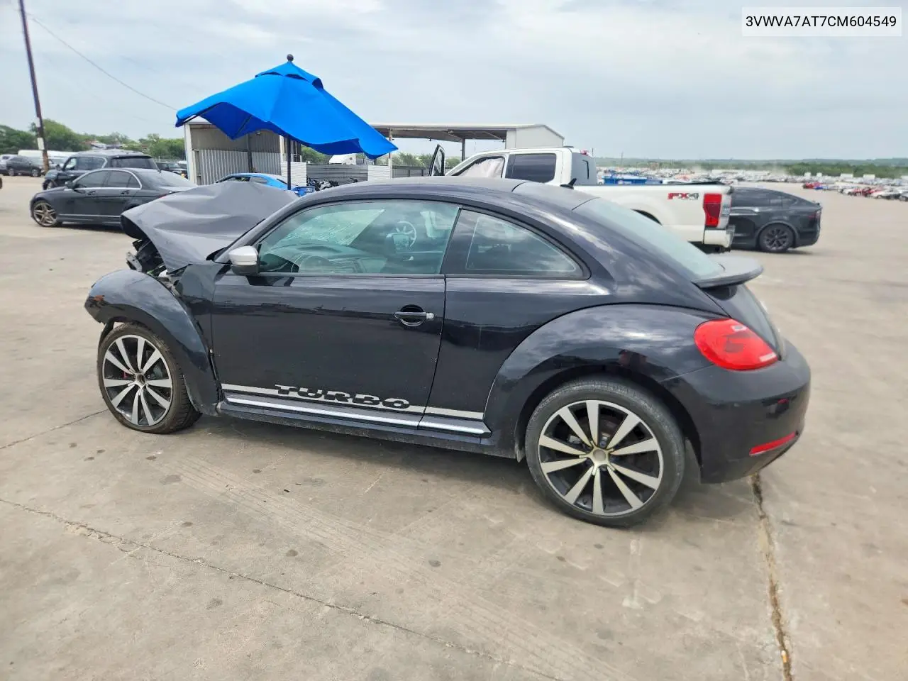 2012 Volkswagen Beetle Turbo VIN: 3VWVA7AT7CM604549 Lot: 58823696