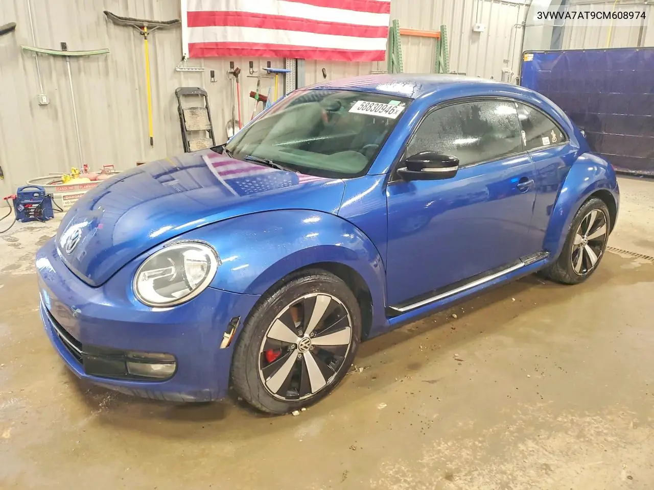 2012 Volkswagen Beetle Turbo VIN: 3VWVA7AT9CM608974 Lot: 58830946