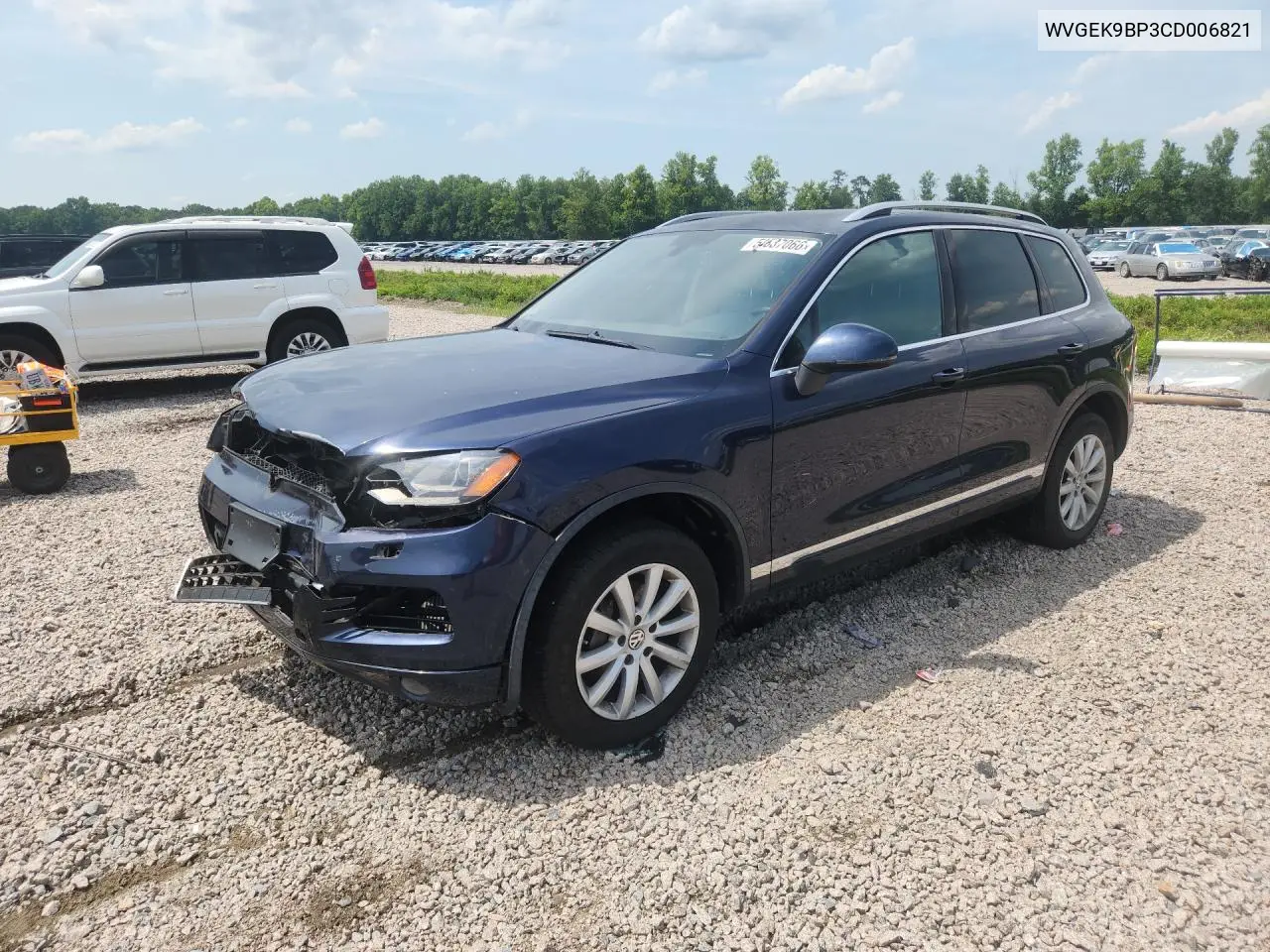 2012 Volkswagen Touareg V6 Tdi VIN: WVGEK9BP3CD006821 Lot: 58837066
