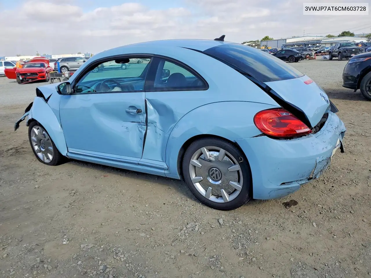 2012 Volkswagen Beetle VIN: 3VWJP7AT6CM603728 Lot: 59186766