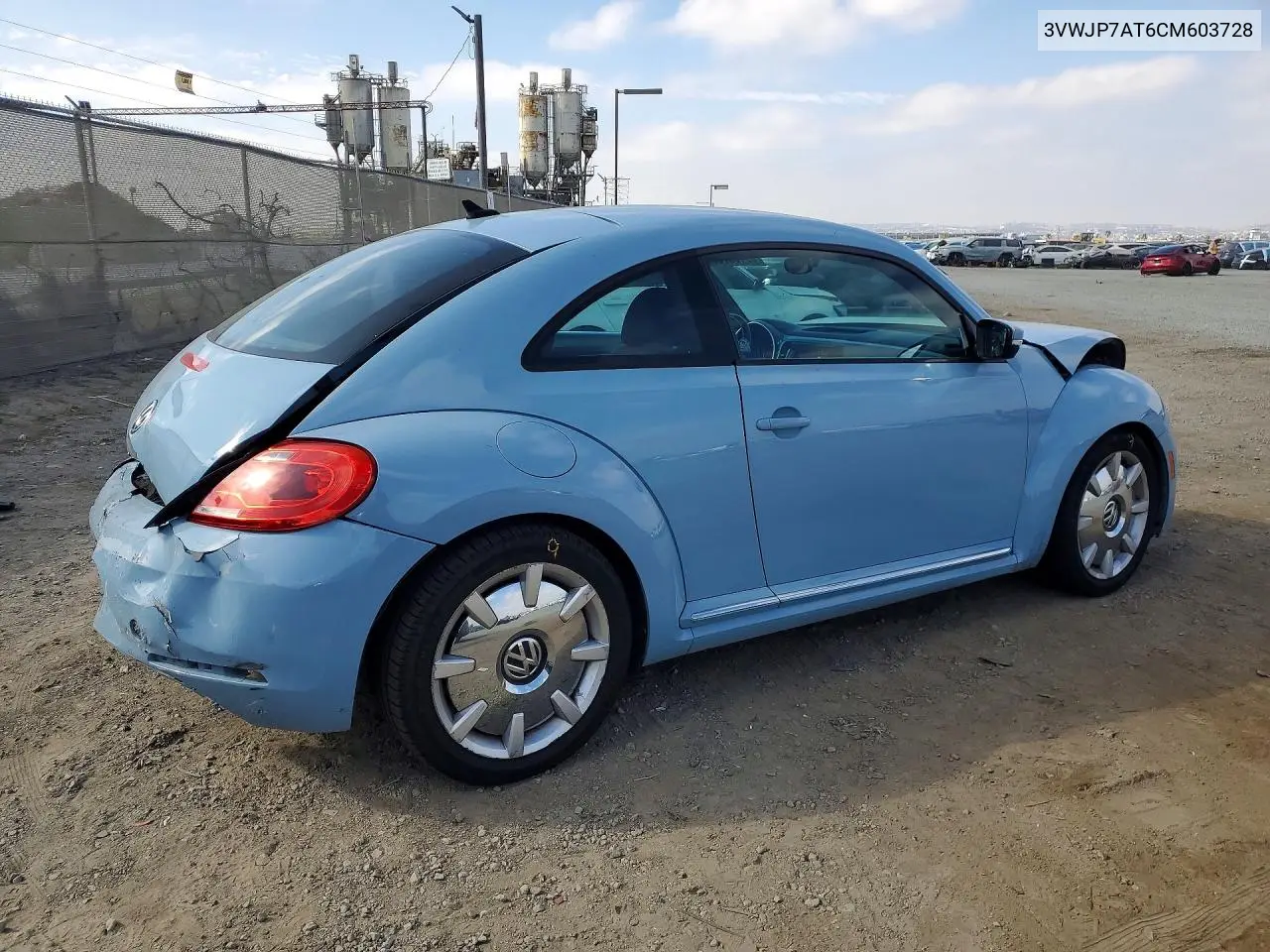 2012 Volkswagen Beetle VIN: 3VWJP7AT6CM603728 Lot: 59186766