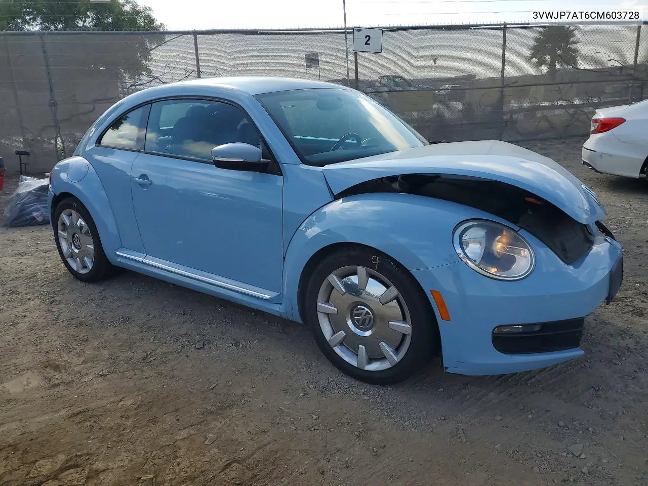 2012 Volkswagen Beetle VIN: 3VWJP7AT6CM603728 Lot: 59186766