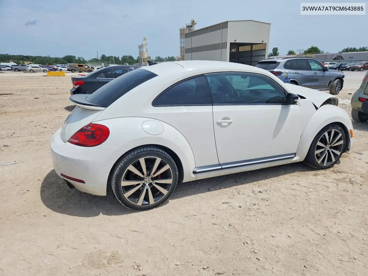 2012 Volkswagen Beetle Turbo VIN: 3VWVA7AT9CM643885 Lot: 59709886