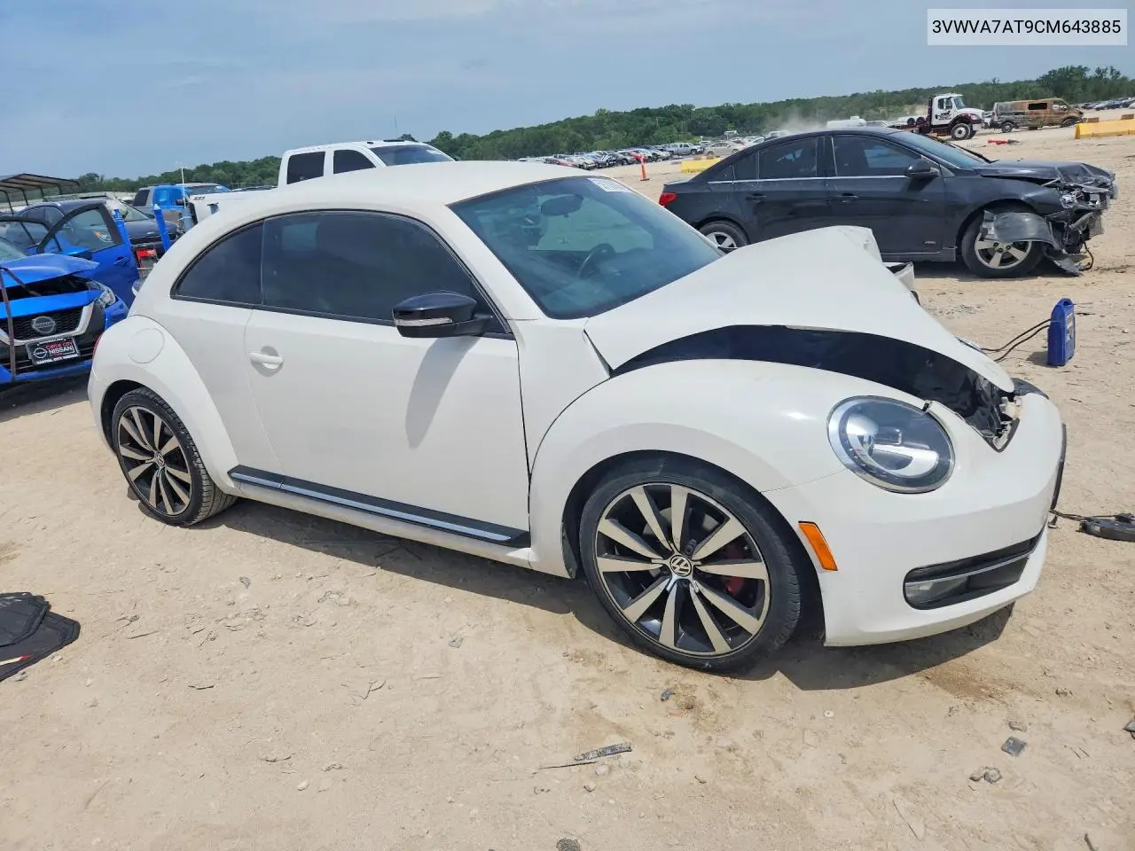 2012 Volkswagen Beetle Turbo VIN: 3VWVA7AT9CM643885 Lot: 59709886