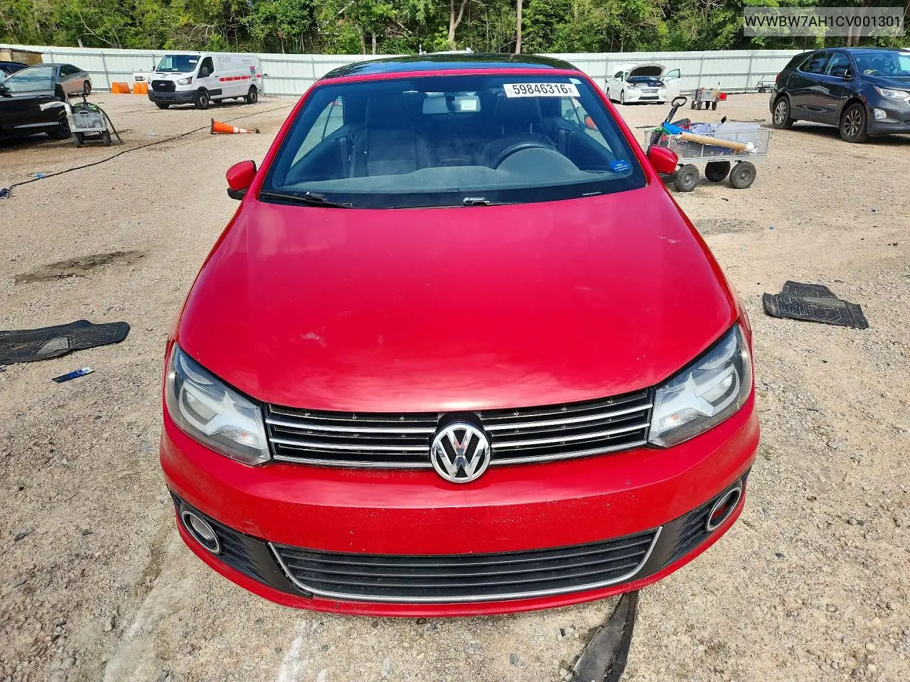 2012 Volkswagen Eos Komfort VIN: WVWBW7AH1CV001301 Lot: 59846316