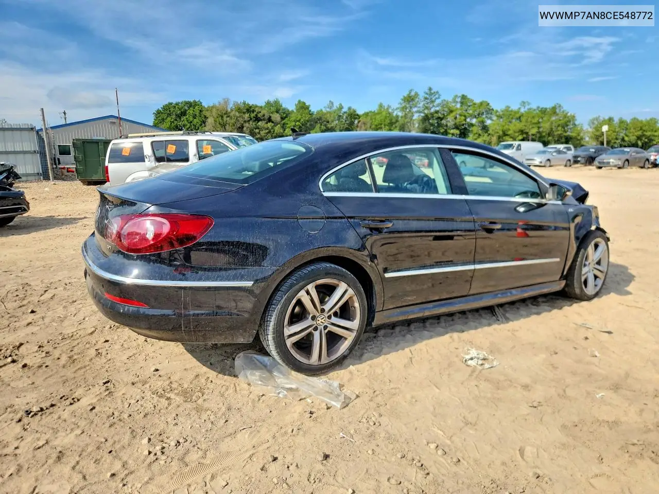 2012 Volkswagen Cc Sport VIN: WVWMP7AN8CE548772 Lot: 59850916