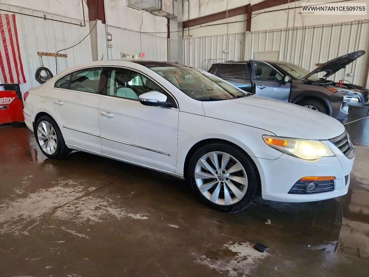 2012 Volkswagen Cc Luxury VIN: WVWHN7AN1CE509755 Lot: 60691996