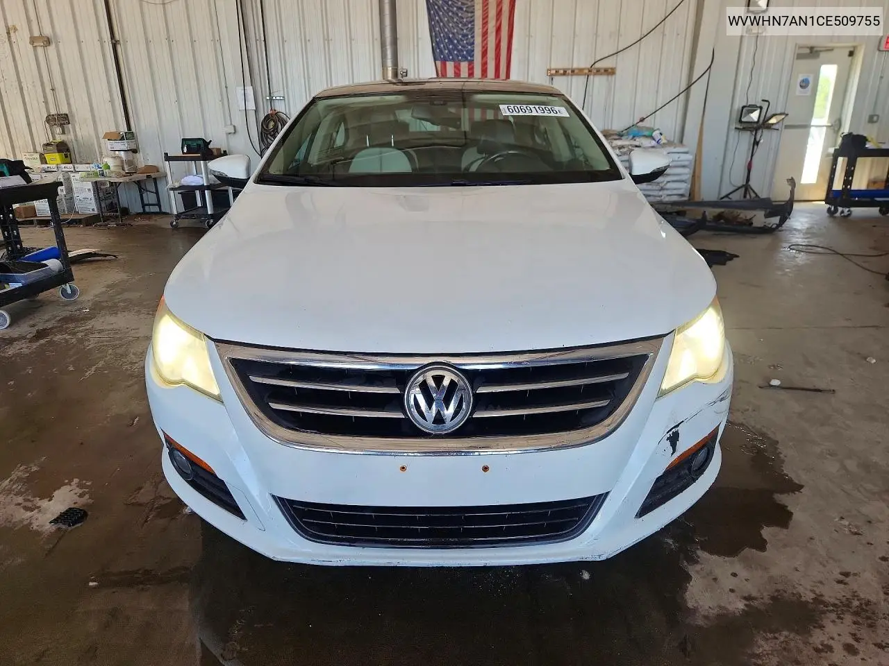 2012 Volkswagen Cc Luxury VIN: WVWHN7AN1CE509755 Lot: 60691996