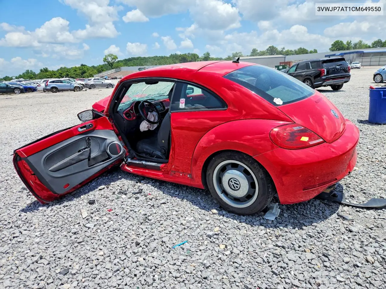 2012 Volkswagen Beetle VIN: 3VWJP7AT1CM649550 Lot: 85968025